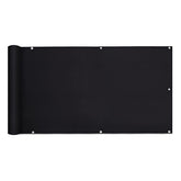 Sekey balcony privacy screen made of 100% polyester, black